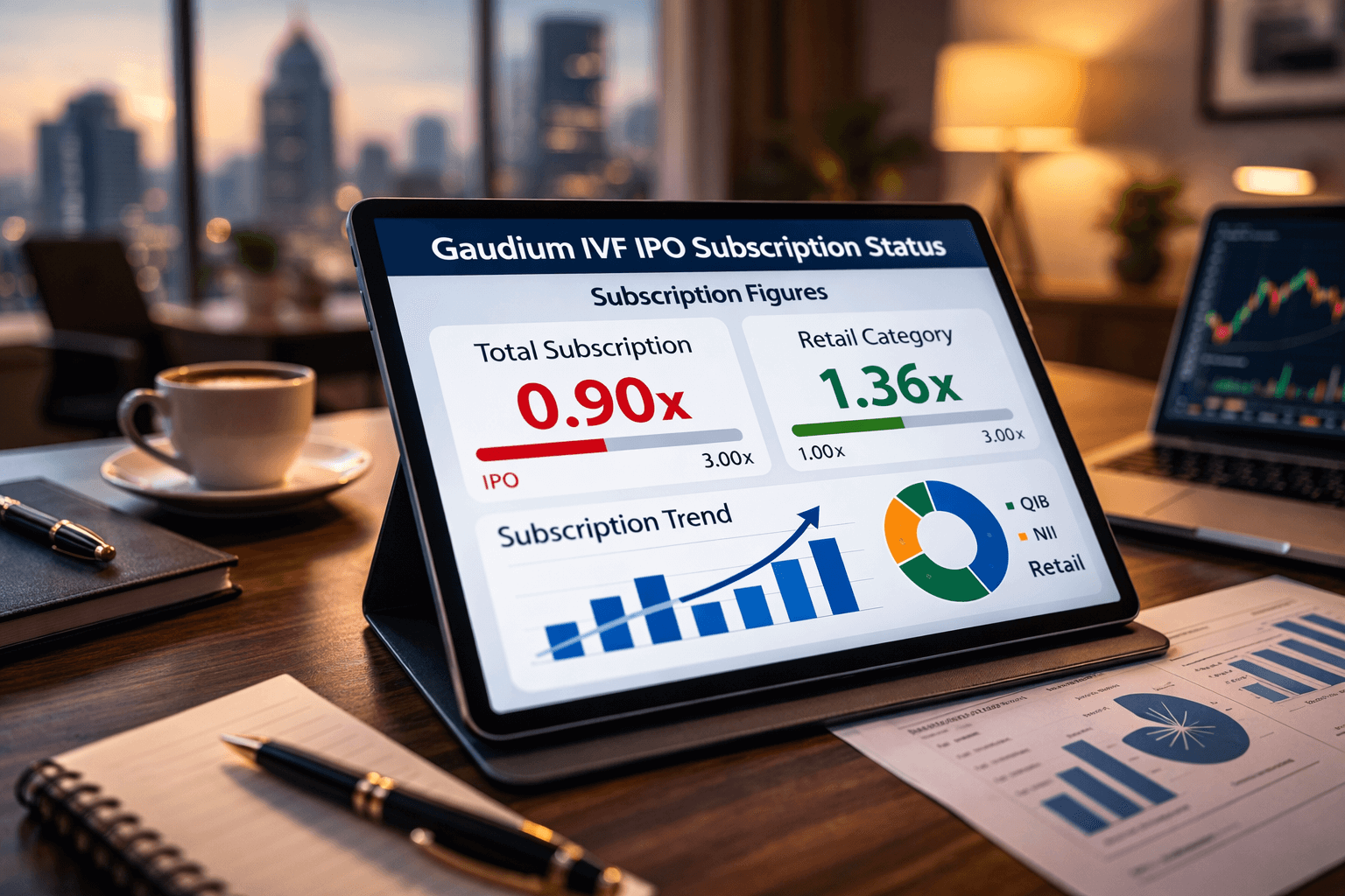 Gaudium IVF IPO Day 1 Subscription