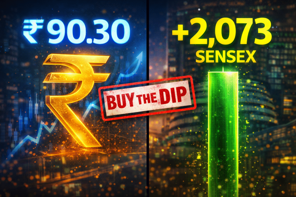 Rupee Appreciation February 2026 Sensex 2000 Point Surge